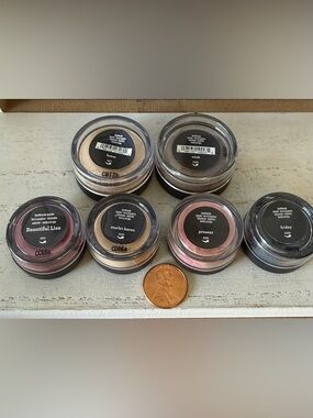 Lot x6 NEW BareMinerals Eye Color Shadow Brave, Wink, Present, Friday Eyeshadow